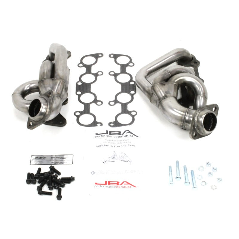 JBA 11-14 Ford F-150 5.0L Coyote 1-5/8in Primary Raw 409SS Cat4Ward Header JBA 11-14 Ford F-150 5.0L Coyote 1-5/8in Primary Raw 409SS Cat4Ward Header