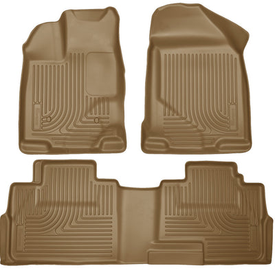 Husky Liners 07-13 Ford Edge / 07-13 Lincoln MKX Weatherbeater Tan Front & 2nd Seat Floor Liners