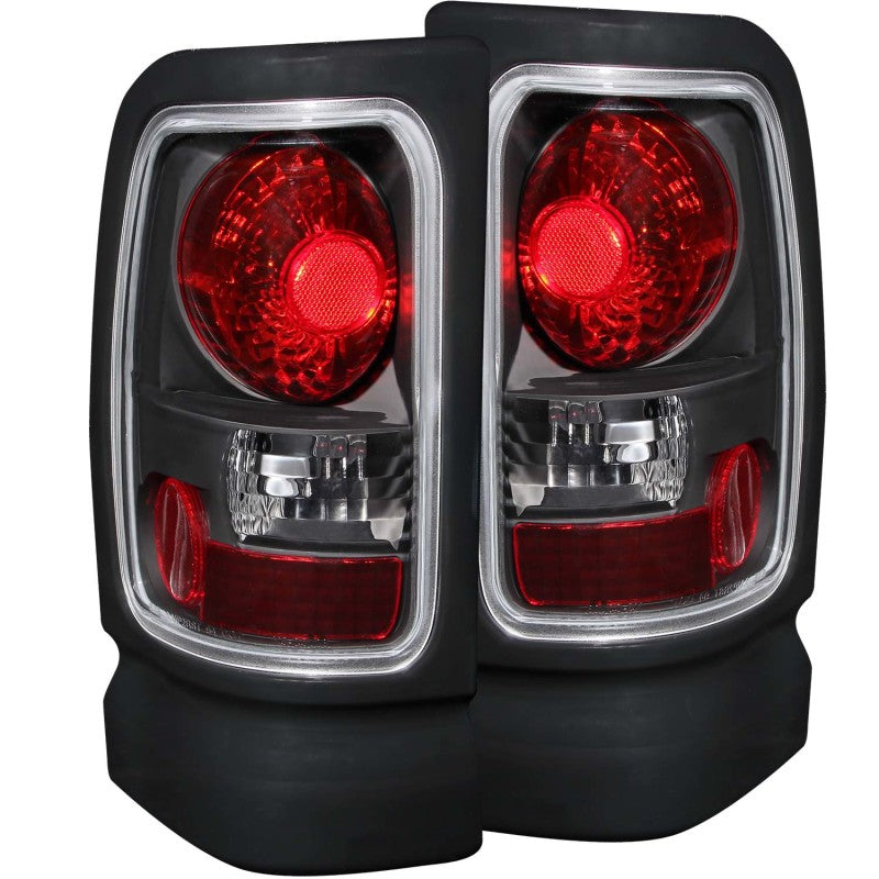 ANZO 1994-2001 Dodge Ram Taillights Black ANZO 1994-2001 Dodge Ram Taillights Black