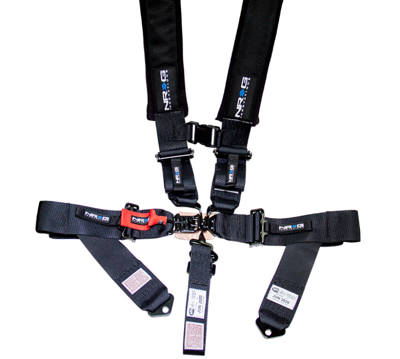 NRG SFI 16.1 5PT 3in Seat Belt Harness / Latch Link - Black NRG SFI 16.1 5PT 3in Seat Belt Harness / Latch Link - Black