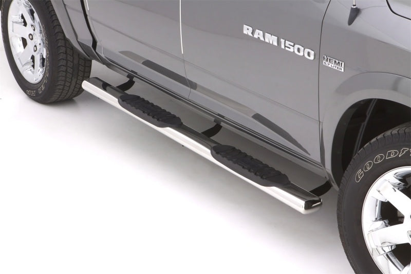 Lund 10-17 Dodge Ram 2500 Crew Cab 5in. Oval Straight SS Nerf Bars - Polished Lund 10-17 Dodge Ram 2500 Crew Cab 5in. Oval Straight SS Nerf Bars - Polished