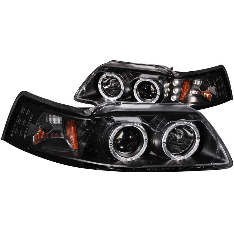 ANZO 1999-2004 Ford Mustang Projector Headlights Black G2 (Dual Projector) ANZO 1999-2004 Ford Mustang Projector Headlights Black G2 (Dual Projector)
