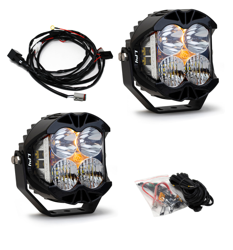 Baja Designs Jeep JL/JT Rubicon Steel Bumper LED Light Kit LP4 w/Upfitter Baja Designs Jeep JL/JT Rubicon Steel Bumper LED Light Kit LP4 w/Upfitter