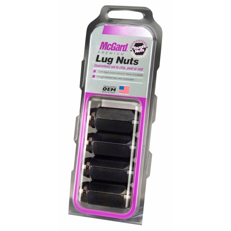 McGard Hex Lug Nut (Cone Seat) M14X1.5 / 13/16 Hex / 1.945in. Length (4-Pack) - Black McGard Hex Lug Nut (Cone Seat) M14X1.5 / 13/16 Hex / 1.945in. Length (4-Pack) - Black