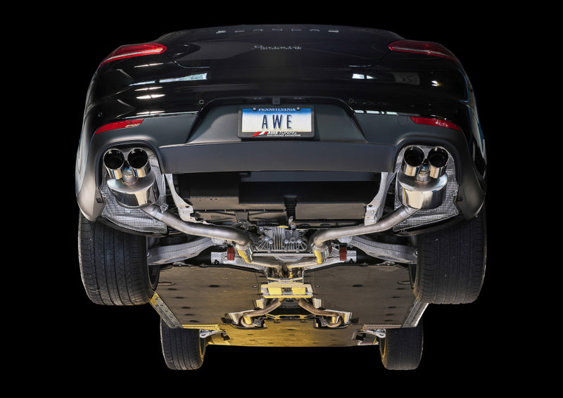 AWE Tuning Panamera 2/4 Track Edition Exhaust (2014+) - w/Chrome Silver Tips AWE Tuning Panamera 2/4 Track Edition Exhaust (2014+) - w/Chrome Silver Tips