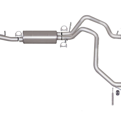 Gibson 07-12 Chevrolet Avalanche LS 5.3L 2.25in Cat-Back Dual Extreme Exhaust - Black Elite