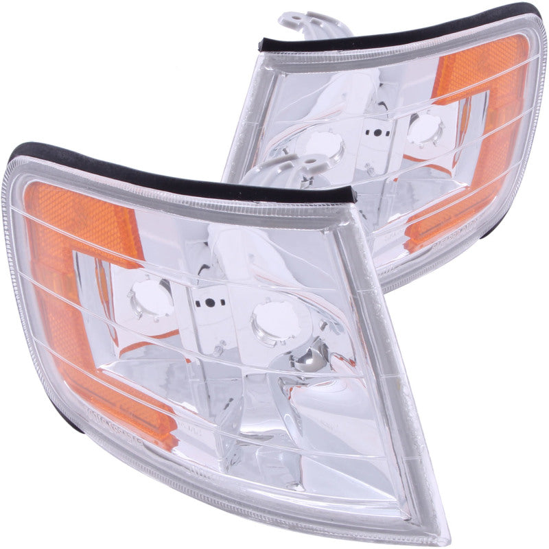 ANZO Corner Lights 1994-1997 Honda Accord Euro Corner Lights Chrome w/ Amber Reflector ANZO Corner Lights 1994-1997 Honda Accord Euro Corner Lights Chrome w/ Amber Reflector