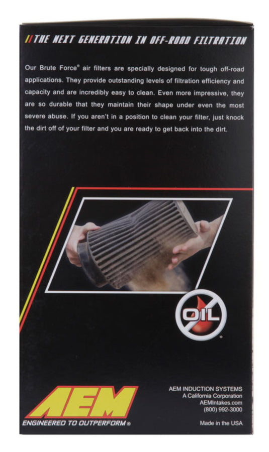 AEM Dryflow 3.5in. X 7in. Round Tapered Air Filter AEM Dryflow 3.5in. X 7in. Round Tapered Air Filter
