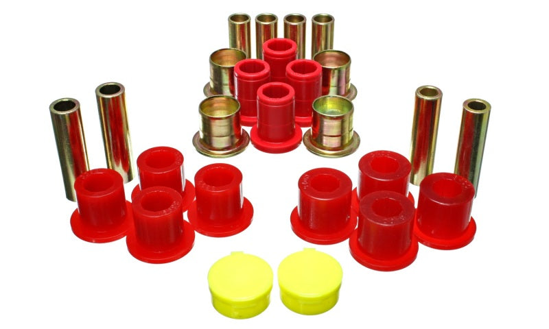 Energy Suspension 87-04 Dodge Dakota / 98-03 Durango 4WD Red Front End Control Arm Bushing Set Energy Suspension 87-04 Dodge Dakota / 98-03 Durango 4WD Red Front End Control Arm Bushing Set