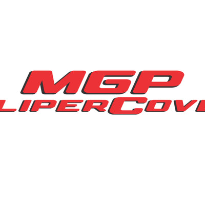 MGP 4 Caliper Covers Engraved Front & Rear MGP Red Finish Silver Characters 2018 Genesis G80