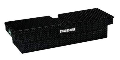 Tradesman Aluminum Gull Wing Cross Bed Truck Tool Box (70in.) - Black