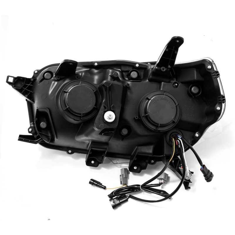 AlphaRex 10-13 Toyota 4Runner PRO-Series Proj Headlights Plank Style Alpha Blk w/Seq Signal/DRL AlphaRex 10-13 Toyota 4Runner PRO-Series Proj Headlights Plank Style Alpha Blk w/Seq Signal/DRL