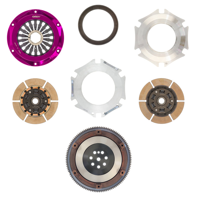 Exedy 1996-2006 Mitsubishi Lancer Evolution L4 Hyper Twin Cerametallic Clutch Sprung Exedy 1996-2006 Mitsubishi Lancer Evolution L4 Hyper Twin Cerametallic Clutch Sprung