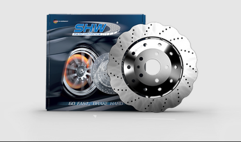 SHW 14-20 Audi R8 5.2L (Excl Ceramic Brake) Rear Drill-Dimp Lightweight Wavy Brake Rotor(4S0615601B) SHW 14-20 Audi R8 5.2L (Excl Ceramic Brake) Rear Drill-Dimp Lightweight Wavy Brake Rotor(4S0615601B)