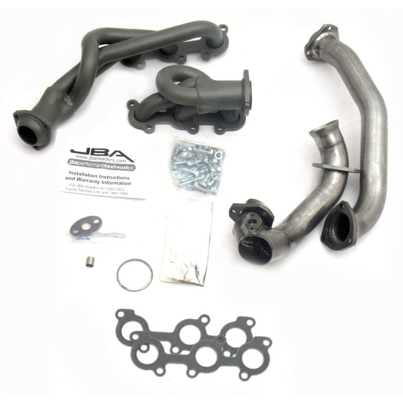 JBA 01-04 Toyota 3.4L V6 w/o EGR 1-1/2in Primary Ti Ctd Cat4Ward Header JBA 01-04 Toyota 3.4L V6 w/o EGR 1-1/2in Primary Ti Ctd Cat4Ward Header