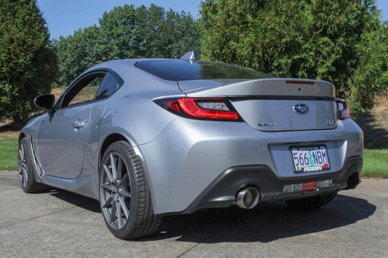 Perrin 2022 BRZ/GR86 Axle Back Exhaust SS (Single Side Exit w/Helmholtz Chamber) Perrin 2022 BRZ/GR86 Axle Back Exhaust SS (Single Side Exit w/Helmholtz Chamber)