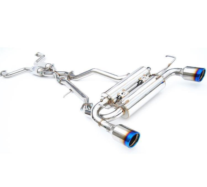 Invidia 2017+ Infiniti Q60 3.0 TT Silver Sport/Red Sport Gemini Rolled Titanium Tip Cat-back Exhaust Invidia 2017+ Infiniti Q60 3.0 TT Silver Sport/Red Sport Gemini Rolled Titanium Tip Cat-back Exhaust