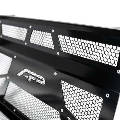 Agency Power 14-18 Polaris RZR XP 1000 / XP Turbo Vented Engine Cover - Gloss Black/Gloss Black Mesh