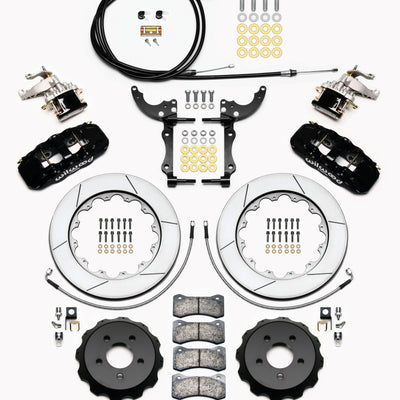 Wilwood AERO4 / MC4 Rear Kit 14.00 2015-Up Mustang w/Lines & Cables