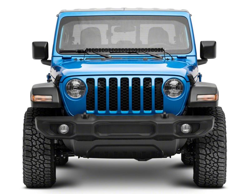 Raxiom 18-23 Jeep Wrangler JL Axial Series 30-In Single Row LED Light Bar w/ Hood Mounting Brackets Raxiom 18-23 Jeep Wrangler JL Axial Series 30-In Single Row LED Light Bar w/ Hood Mounting Brackets
