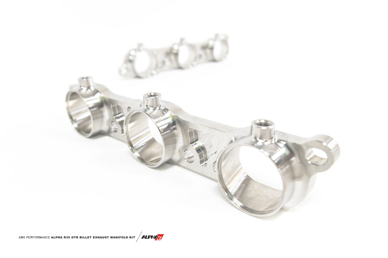 AMS Performance 2009+ Nissan R35 GT-R Billet Exhaust Manifold Flange Kit AMS Performance 2009+ Nissan R35 GT-R Billet Exhaust Manifold Flange Kit