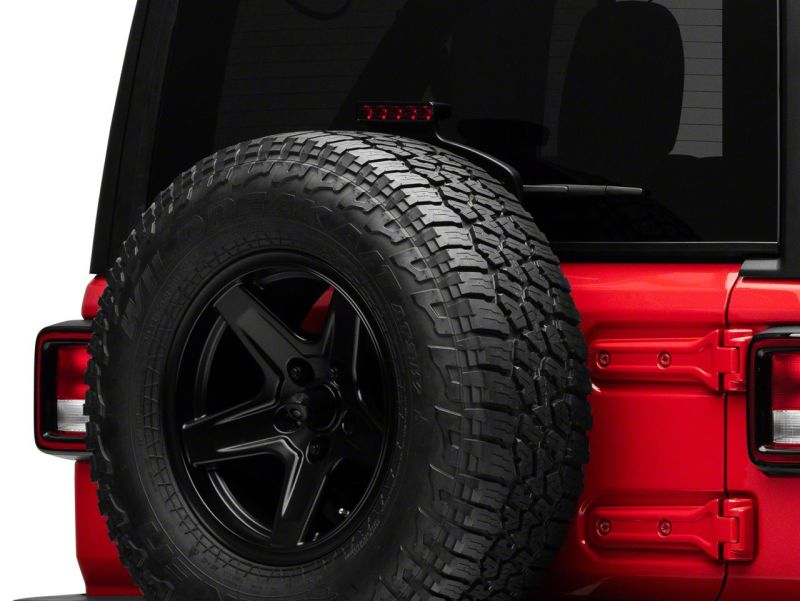 Raxiom 18-23 Jeep Wrangler JL Axial Series LED Third Brake Light- Red Raxiom 18-23 Jeep Wrangler JL Axial Series LED Third Brake Light- Red