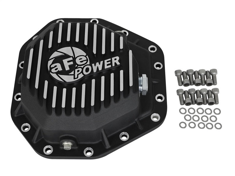 aFe Power Pro Ser Rear Diff Cover Black w/Mach Fins 2017 Ford Diesel Trucks V8-6.7L(td) Dana M275-14 aFe Power Pro Ser Rear Diff Cover Black w/Mach Fins 2017 Ford Diesel Trucks V8-6.7L(td) Dana M275-14