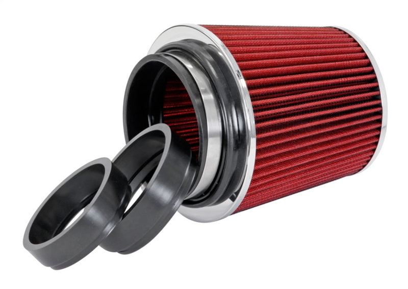 Spectre Adjustable Conical Air Filter 5-1/2in. Tall (Fits 3in. / 3-1/2in. / 4in. Tubes) - Red Spectre Adjustable Conical Air Filter 5-1/2in. Tall (Fits 3in. / 3-1/2in. / 4in. Tubes) - Red