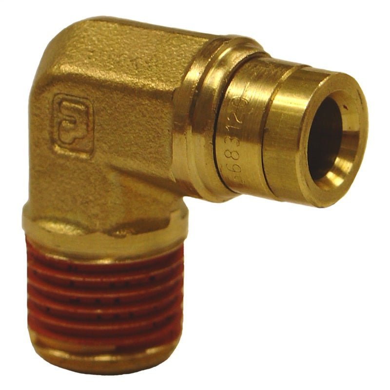 Firestone Male 1/4in. Push-Lock x 1/4in. NPT 90 Degree Elbow Air Fitting - 2 Pack (WR17603462) Firestone Male 1/4in. Push-Lock x 1/4in. NPT 90 Degree Elbow Air Fitting - 2 Pack (WR17603462)