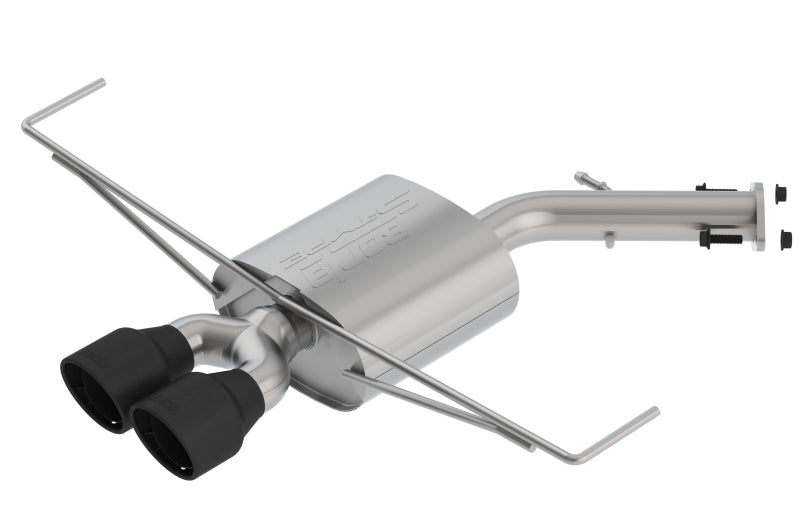 Borla 2019 Hyundai Veloster 1.6L FWD S-Type Exhaust (Rear Section Only) w/ Ceramic Black Tips Borla 2019 Hyundai Veloster 1.6L FWD S-Type Exhaust (Rear Section Only) w/ Ceramic Black Tips