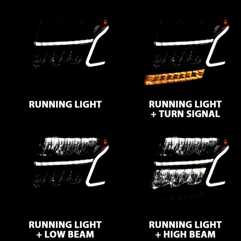ANZO 15-20 Chevy Tahoe/Suburban LED Light Bar Style Headlights Black w/Sequential w/DRL w/Amber ANZO 15-20 Chevy Tahoe/Suburban LED Light Bar Style Headlights Black w/Sequential w/DRL w/Amber