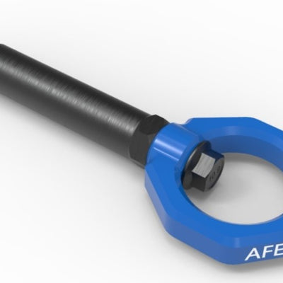 aFe Control Rear Tow Hook Blue BMW F-Chassis 2/3/4/M