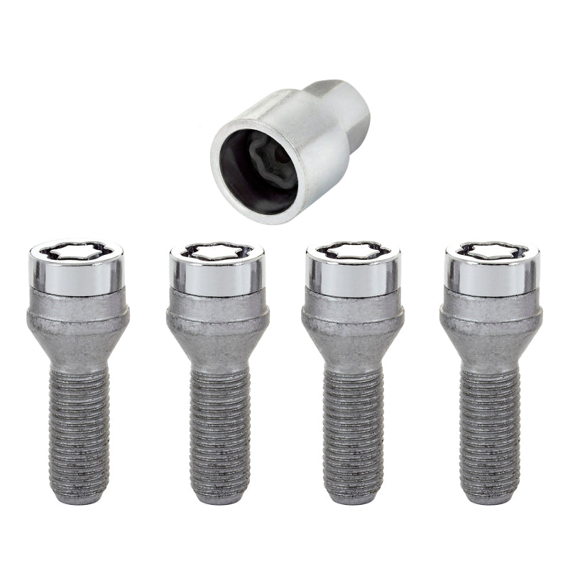 McGard Wheel Lock Bolt Set - 4pk. (Cone Seat) M14X1.5 / 17mm Hex / 31.0mm Shank Length - Chrome McGard Wheel Lock Bolt Set - 4pk. (Cone Seat) M14X1.5 / 17mm Hex / 31.0mm Shank Length - Chrome