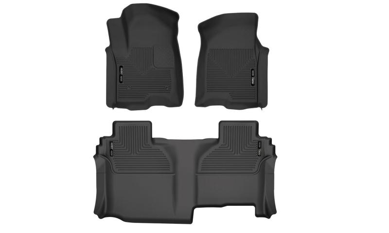Husky Liners 19-24 Chevy Silverado1500/GMC Sierra1500 X-Act Front + 2nd Seat Floor Liner Set-Black Husky Liners 19-24 Chevy Silverado1500/GMC Sierra1500 X-Act Front + 2nd Seat Floor Liner Set-Black