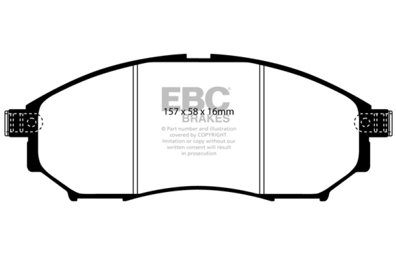 EBC 08-13 Infiniti EX35 3.5 Greenstuff Front Brake Pads EBC 08-13 Infiniti EX35 3.5 Greenstuff Front Brake Pads