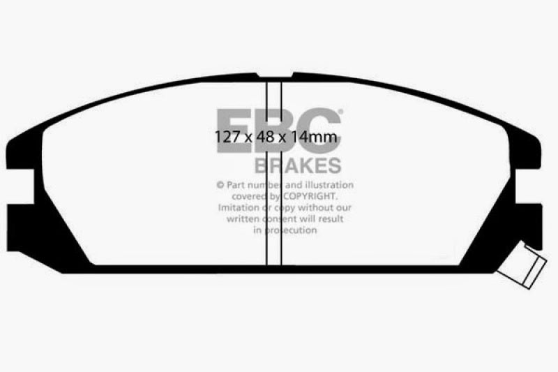 EBC 86-89 Acura Integra 1.6 Ultimax2 Front Brake Pads EBC 86-89 Acura Integra 1.6 Ultimax2 Front Brake Pads
