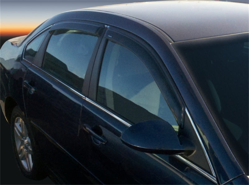 Stampede 2006-2013 Chevy Impala Tape-Onz Sidewind Deflector 4pc - Smoke Stampede 2006-2013 Chevy Impala Tape-Onz Sidewind Deflector 4pc - Smoke