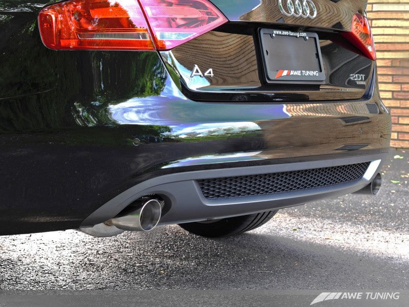 AWE Tuning Audi B8 A4 Touring Edition Exhaust - Dual Outlet Diamond Black Tips AWE Tuning Audi B8 A4 Touring Edition Exhaust - Dual Outlet Diamond Black Tips
