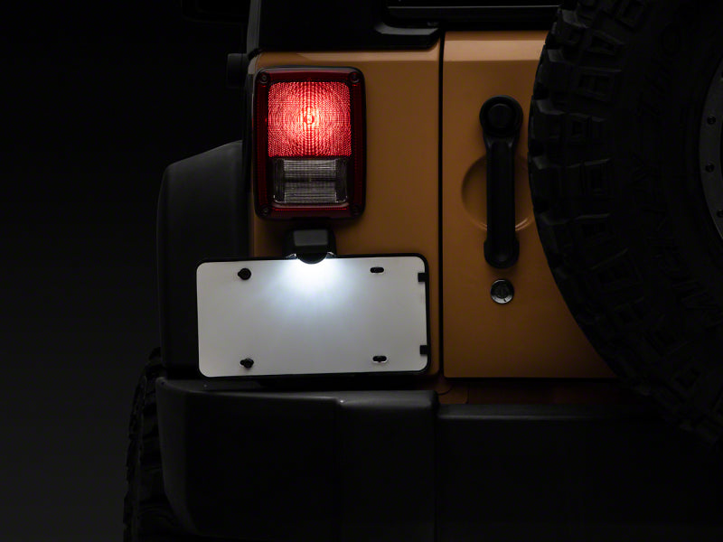 Raxiom 07-18 Jeep Wrangler JK Axial Series LED License Plate Conversion Raxiom 07-18 Jeep Wrangler JK Axial Series LED License Plate Conversion