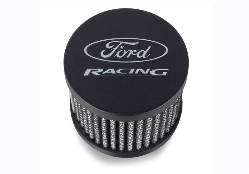 Ford Racing Black Crinkle Unshielded Breather w/Ford Racing Logo Ford Racing Black Crinkle Unshielded Breather w/Ford Racing Logo