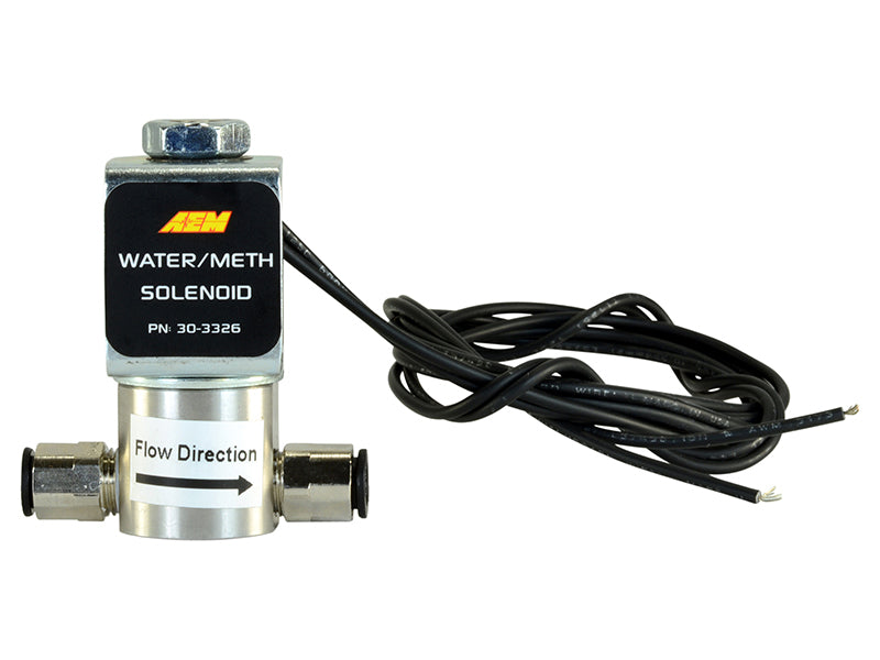 AEM Water/Methanol Injection System - High-Flow Low-Current WMI Solenoid - 200PSI 1/8in-27NPT In/Out AEM Water/Methanol Injection System - High-Flow Low-Current WMI Solenoid - 200PSI 1/8in-27NPT In/Out