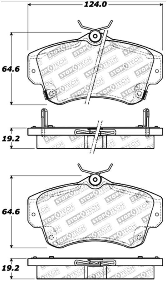 StopTech Performance 03-05 Dodge SRT-4 Front Brake Pads StopTech Performance 03-05 Dodge SRT-4 Front Brake Pads