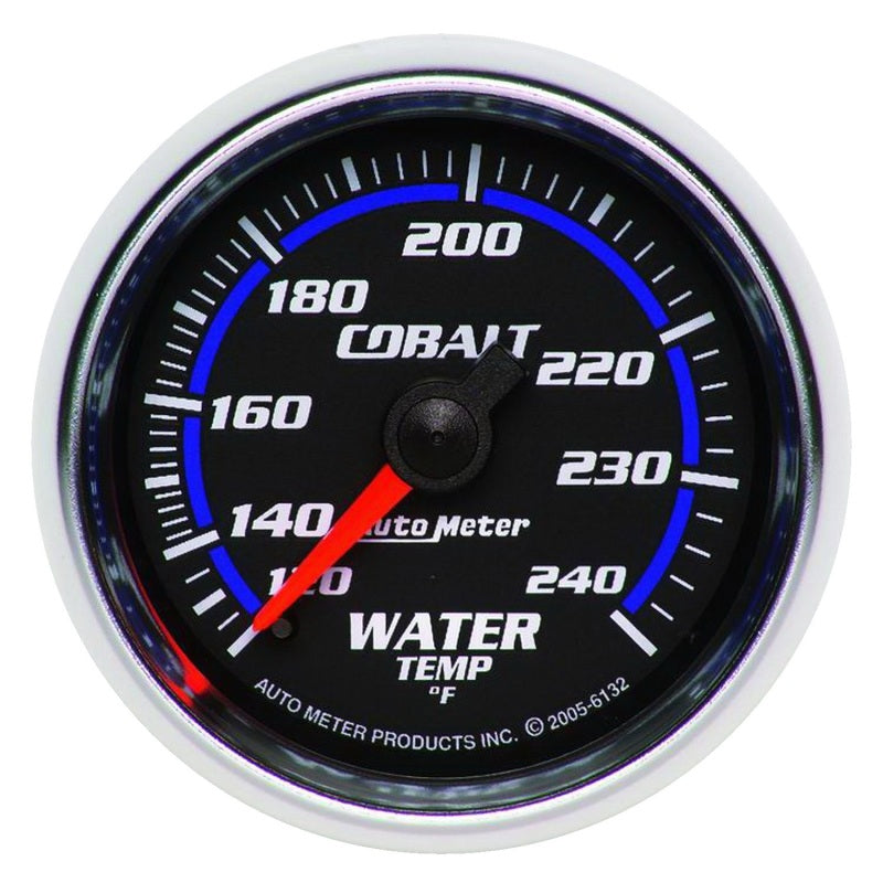 Autometer Cobalt 52mm 120-240 Deg F Mechanical Water Temperature Gauge Autometer Cobalt 52mm 120-240 Deg F Mechanical Water Temperature Gauge