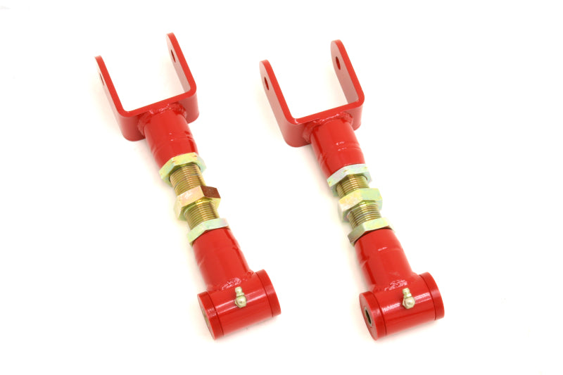 BMR 79-04 Fox Mustang Upper Control Arms On-Car Adj. (Polyurethane) - Red BMR 79-04 Fox Mustang Upper Control Arms On-Car Adj. (Polyurethane) - Red