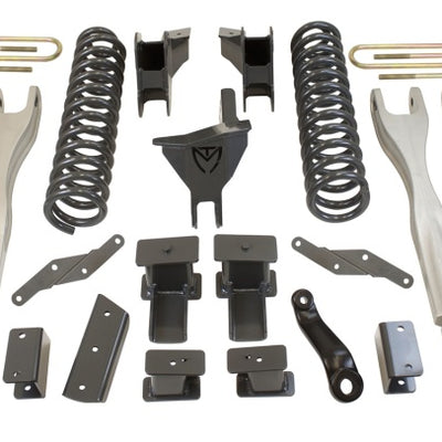 MaxTrac 17-19 Ford F-250/350 4WD 6in/2in MaxPro Coil Lift Kit w/4-Link Arms & MaxTrac Shocks