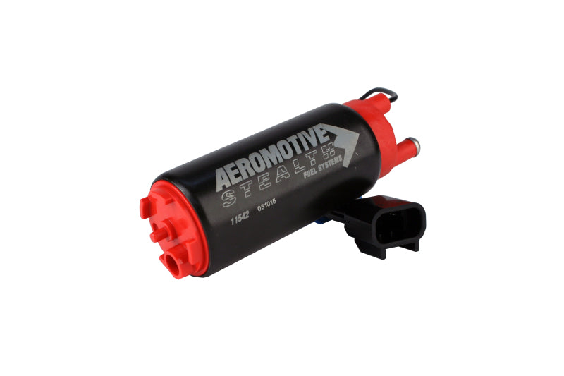 Aeromotive 340 Series Stealth In-Tank E85 Fuel Pump - Offset Inlet - Inlet Inline w/Outlet Aeromotive 340 Series Stealth In-Tank E85 Fuel Pump - Offset Inlet - Inlet Inline w/Outlet
