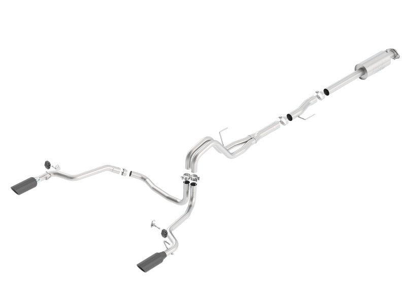 Borla 15-16 Ford F150 3.5L EcoBoost Ext. Cab Black Chrome CB Exht ATAK Single Split Rear Exit Borla 15-16 Ford F150 3.5L EcoBoost Ext. Cab Black Chrome CB Exht ATAK Single Split Rear Exit