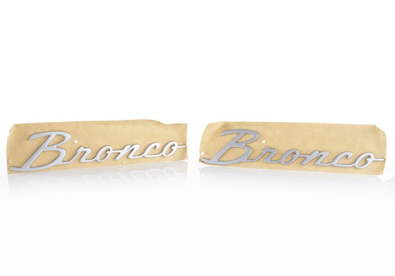 Ford Racing 21-23 Bronco Script Fender Badge - Silver Ford Racing 21-23 Bronco Script Fender Badge - Silver