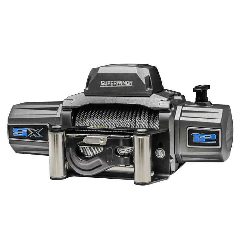 Superwinch 12000 LBS 12V DC 3/8in x 85ft Wire Rope SX 12000 Winch - Graphite Superwinch 12000 LBS 12V DC 3/8in x 85ft Wire Rope SX 12000 Winch - Graphite