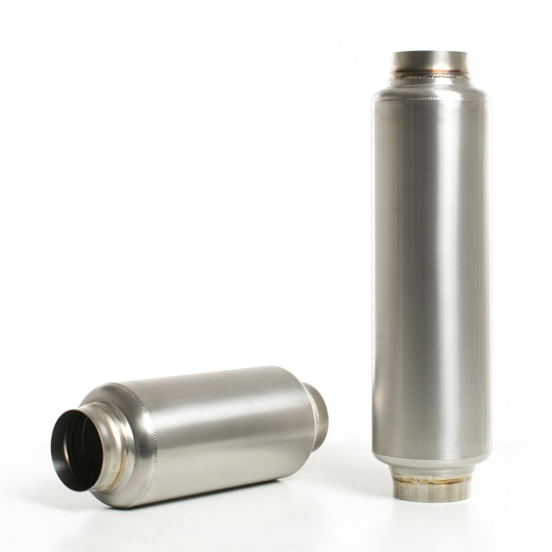 Ticon Industries 17in OAL 2.5in In/Out Ultralight Titanium Muffler Ticon Industries 17in OAL 2.5in In/Out Ultralight Titanium Muffler